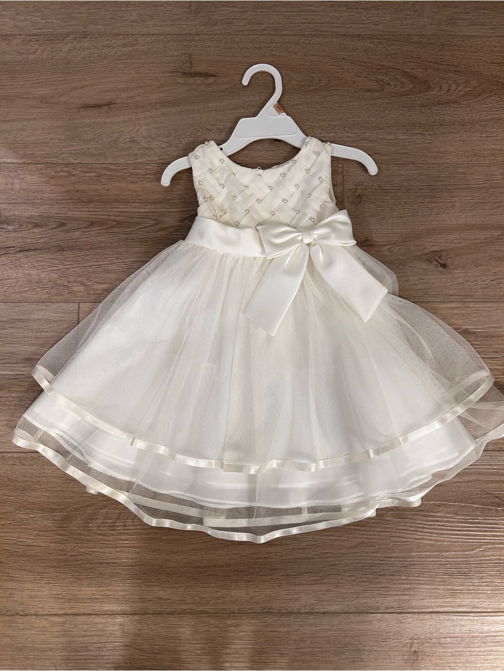 Ivory Tulle with Silk Trim Dress for Toddler Girl 2T NWT